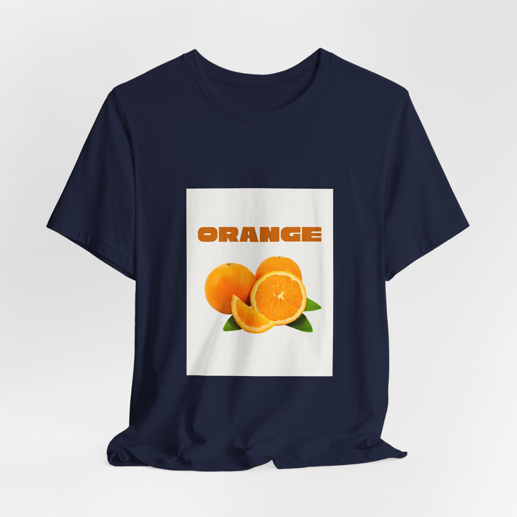 Orange Fruit Graphic Tee — "ORANGE" Retro Citrus T-Shirt
