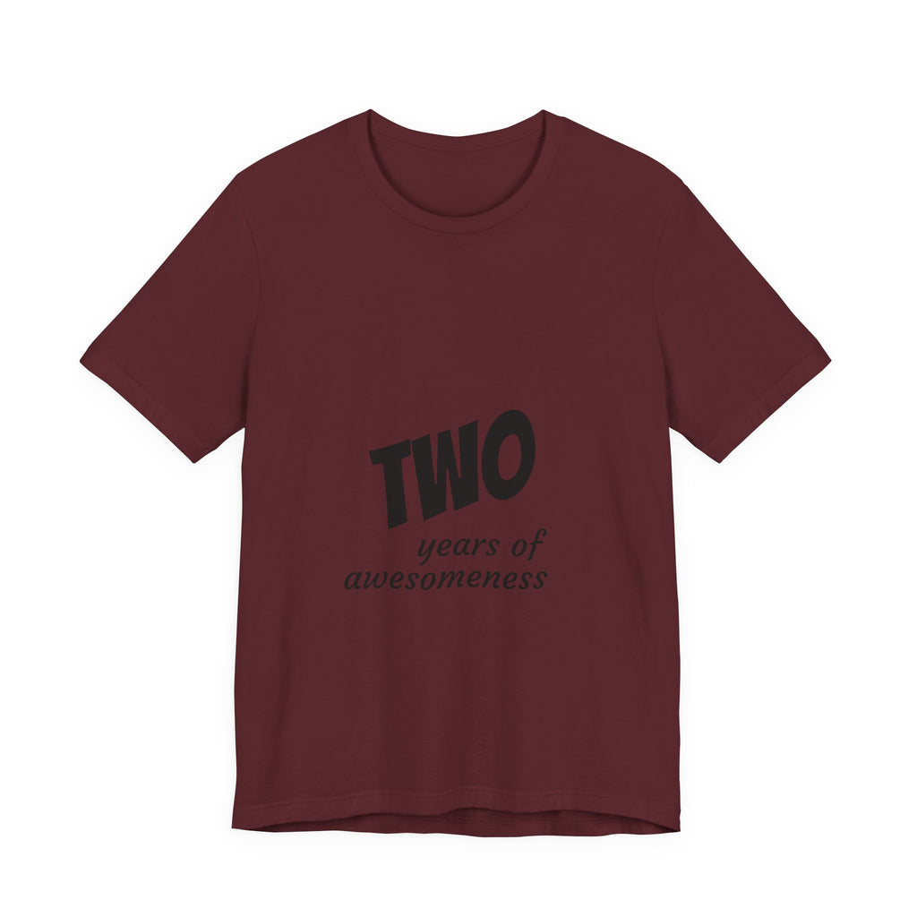 2 Years of Awesomeness Toddler Birthday Tee