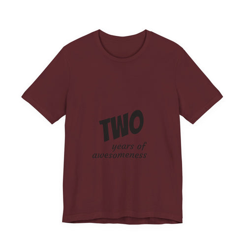 2 Years of Awesomeness Toddler Birthday Tee