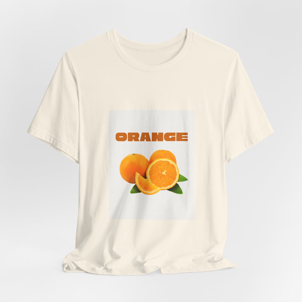 Orange Fruit Graphic Tee — "ORANGE" Retro Citrus T-Shirt