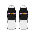 MOOD Emoji Car Seat Covers — Black Cute Smile Face Front Seat Protector