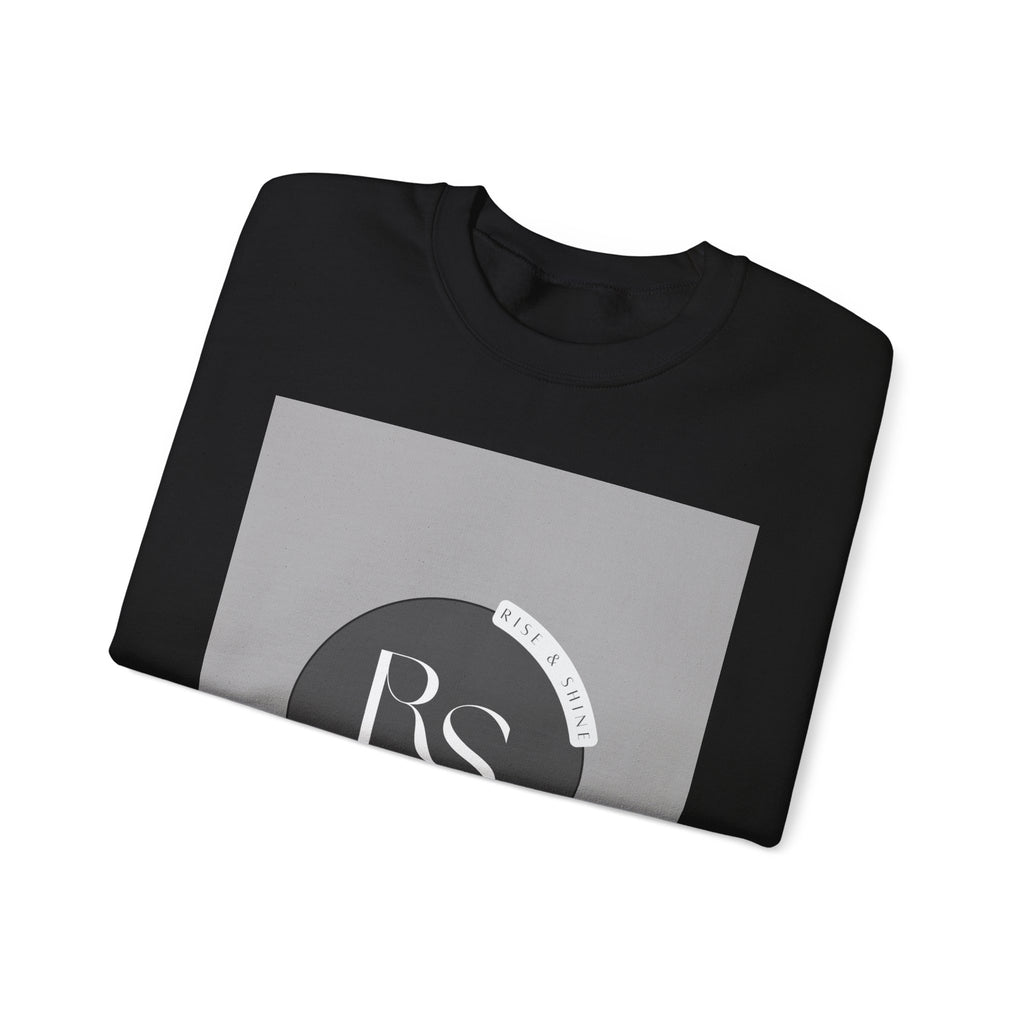 RS Monogram Crewneck Sweatshirt — Minimalist Gray Logo Pullover