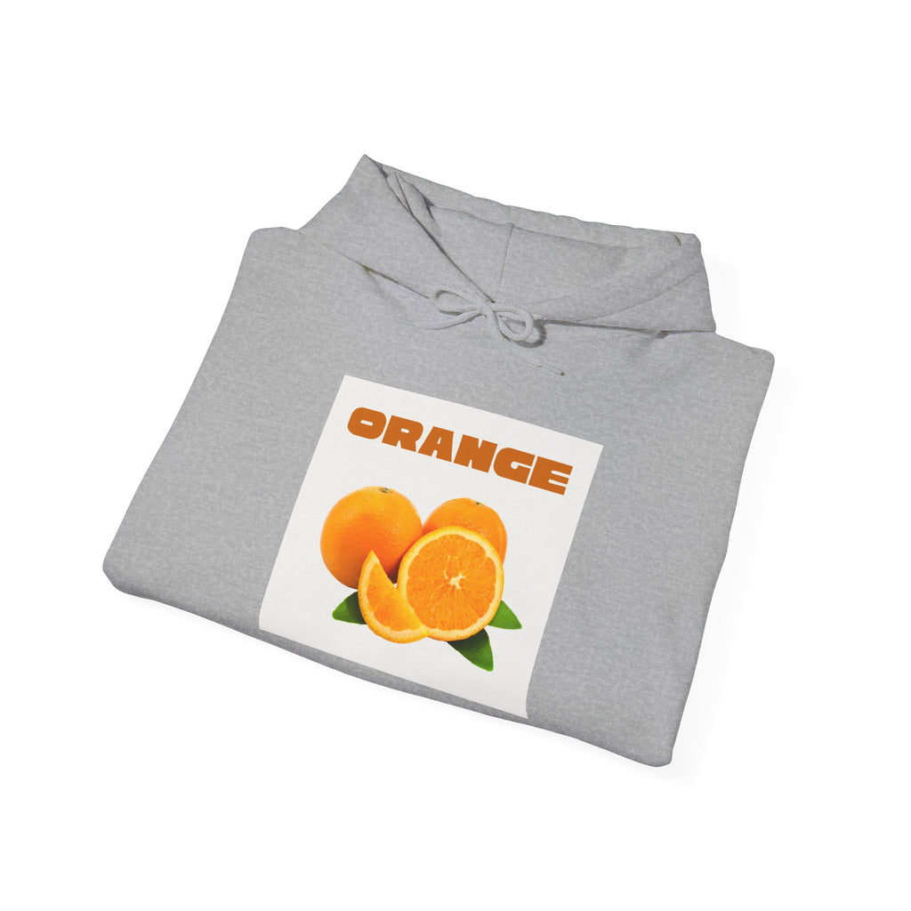 Orange Fruit Graphic Hoodie – Retro Citrus Design