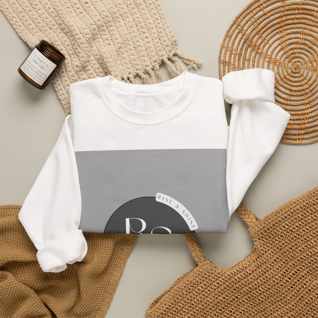 Minimal Monogram Crewneck Sweatshirt — RS Logo