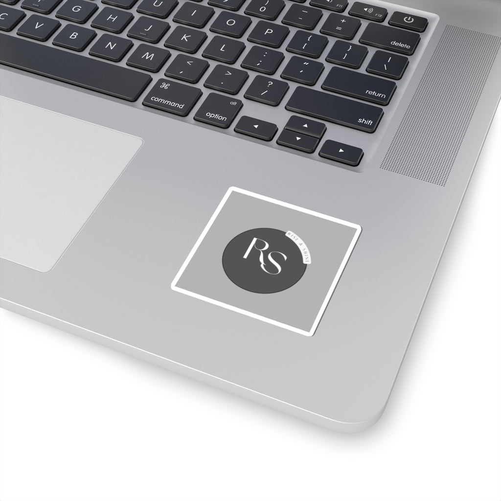 Kiss-Cut Sticker — RS Monogram "Rise & Shine" Round Logo