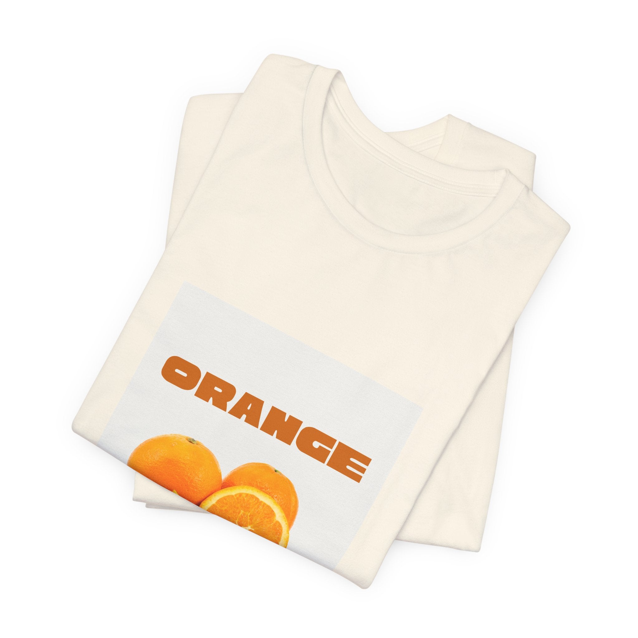 Orange Fruit Graphic Tee — "ORANGE" Retro Citrus T-Shirt