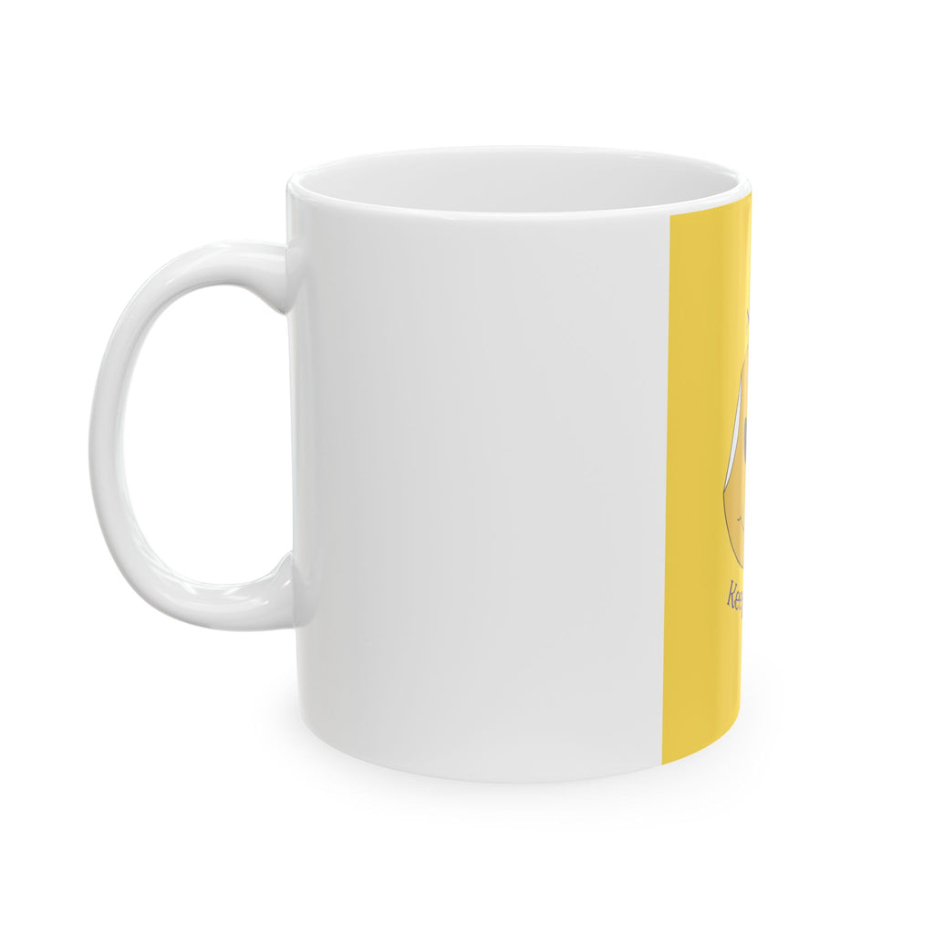 Always Keep Smiling Ceramic Mug – Positive Smiley Face Coffee Cup (11oz, 15oz)