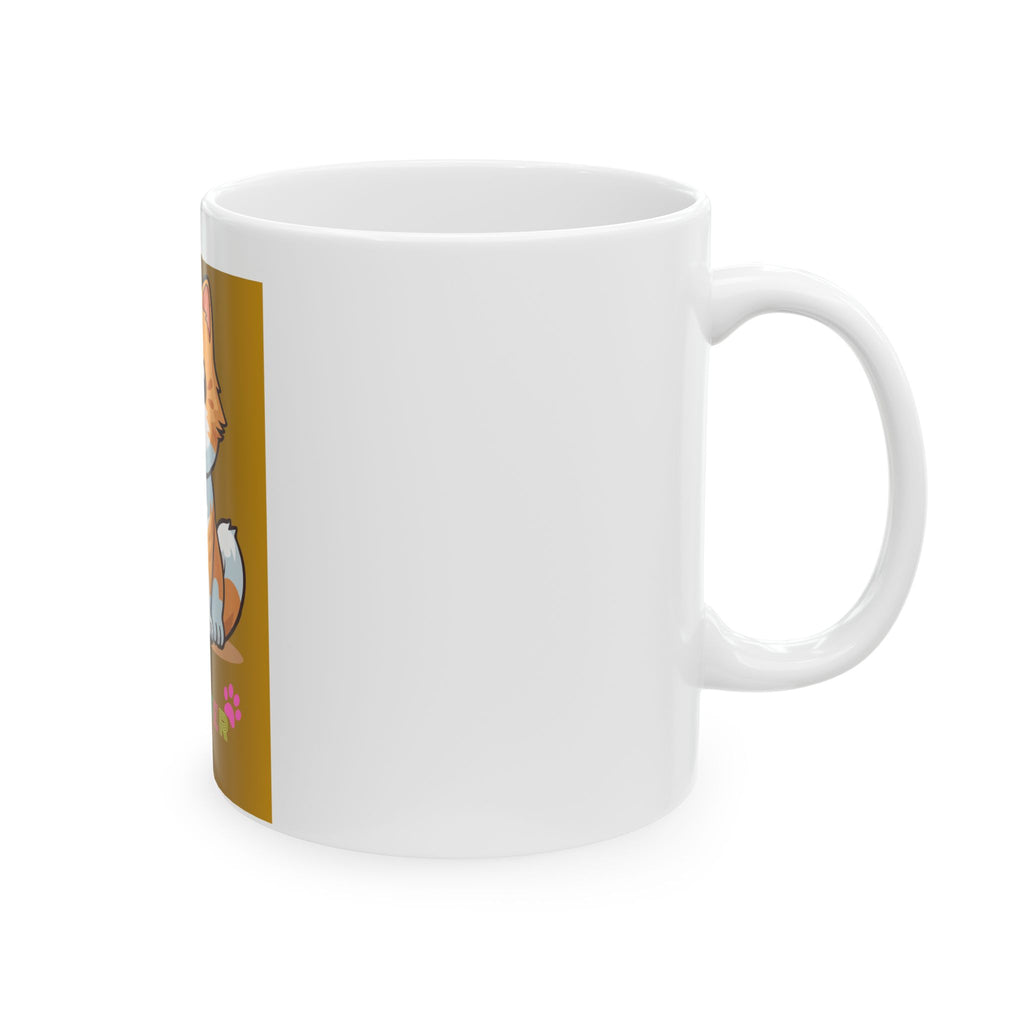 Cat Lover Ceramic Mug – Cute Orange Kitten "I Am Catlover" 11oz/15oz