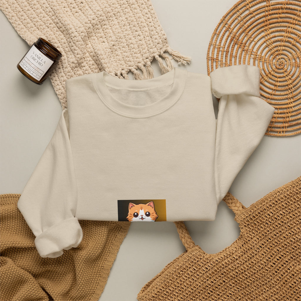 Corgi Smile Crewneck Sweatshirt — Cute Dog Graphic Pullover