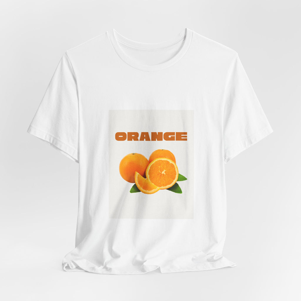 Orange Fruit Graphic Tee — "ORANGE" Retro Citrus T-Shirt