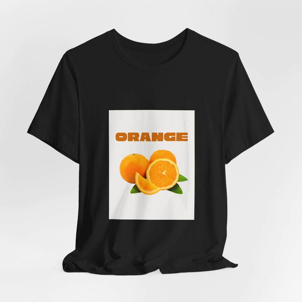 Orange Fruit Graphic Tee — "ORANGE" Retro Citrus T-Shirt
