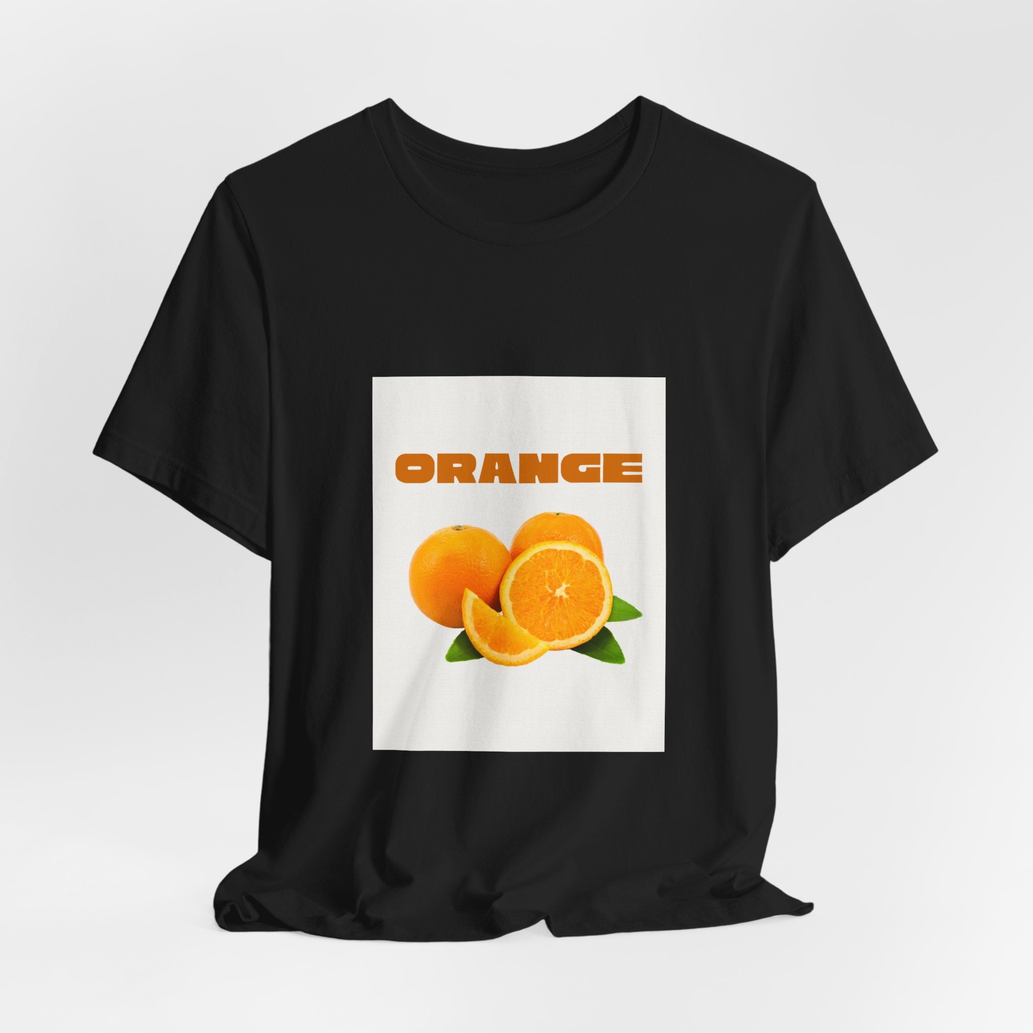 Orange Fruit Graphic Tee — "ORANGE" Retro Citrus T-Shirt