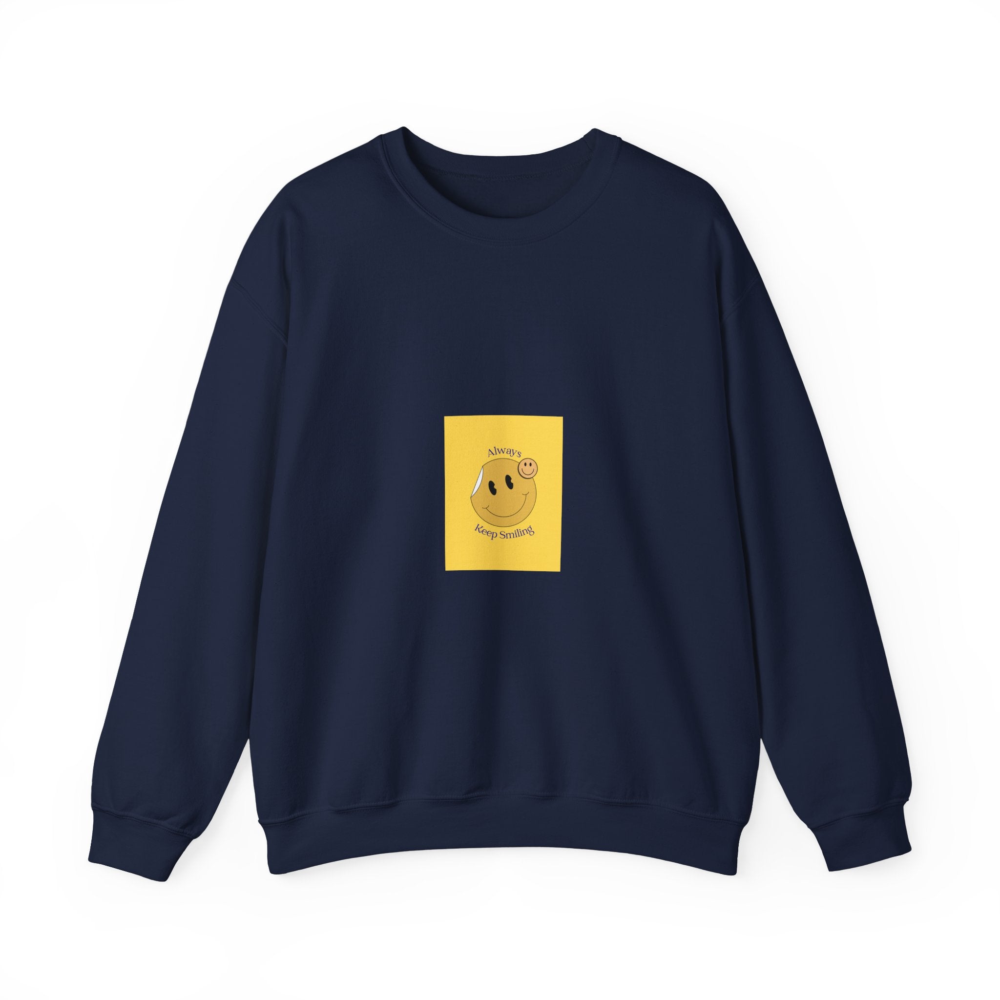 Smile Sunshine Crewneck Sweatshirt — Retro Smiley Face Graphic