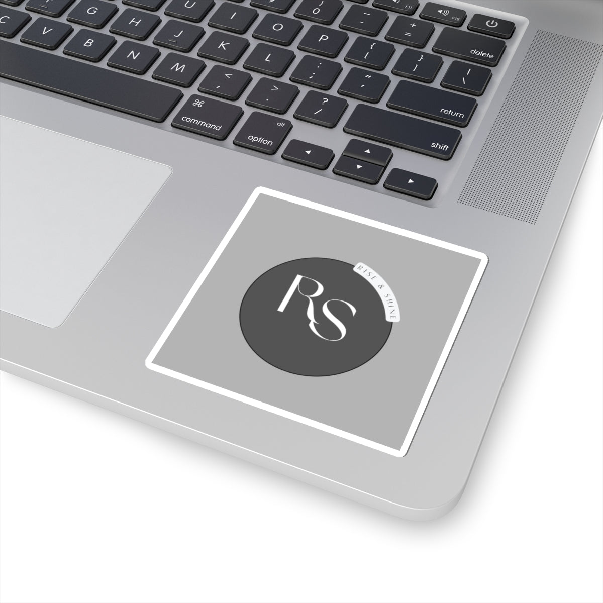 Kiss-Cut Sticker — RS Monogram "Rise & Shine" Round Logo