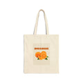 Orange Fruit Canvas Tote — Retro Citrus Grocery & Market Bag