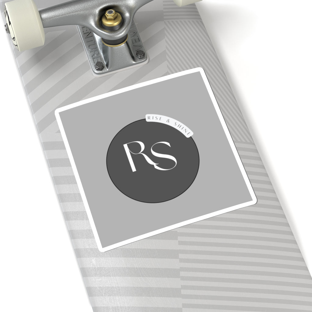 Kiss-Cut Sticker — RS Monogram "Rise & Shine" Round Logo