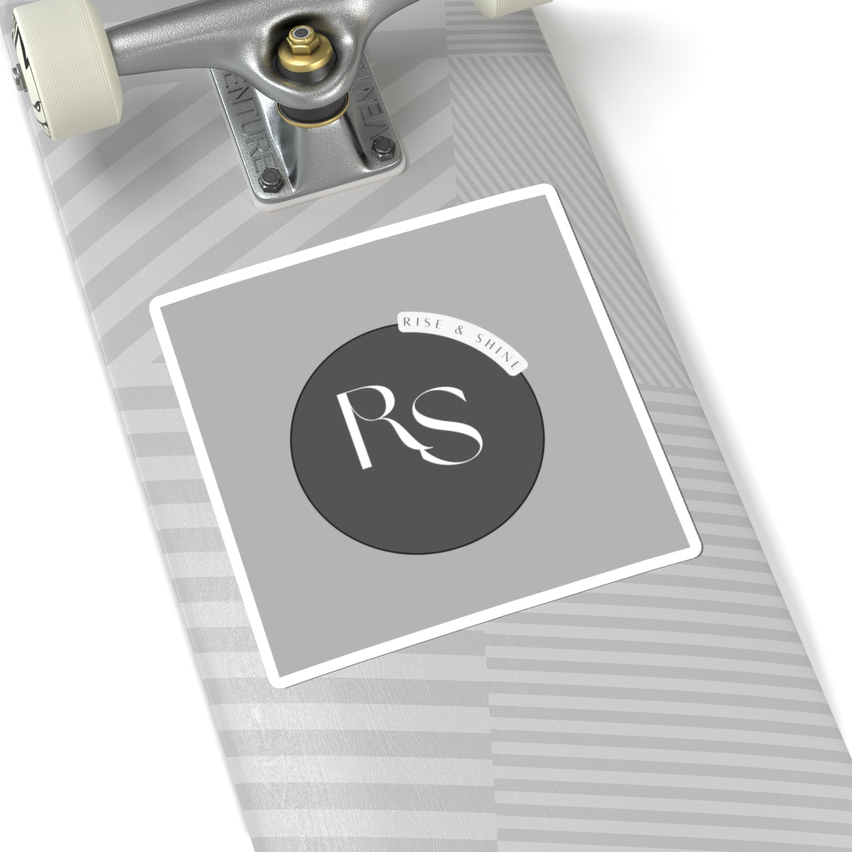 Kiss-Cut Sticker — RS Monogram "Rise & Shine" Round Logo