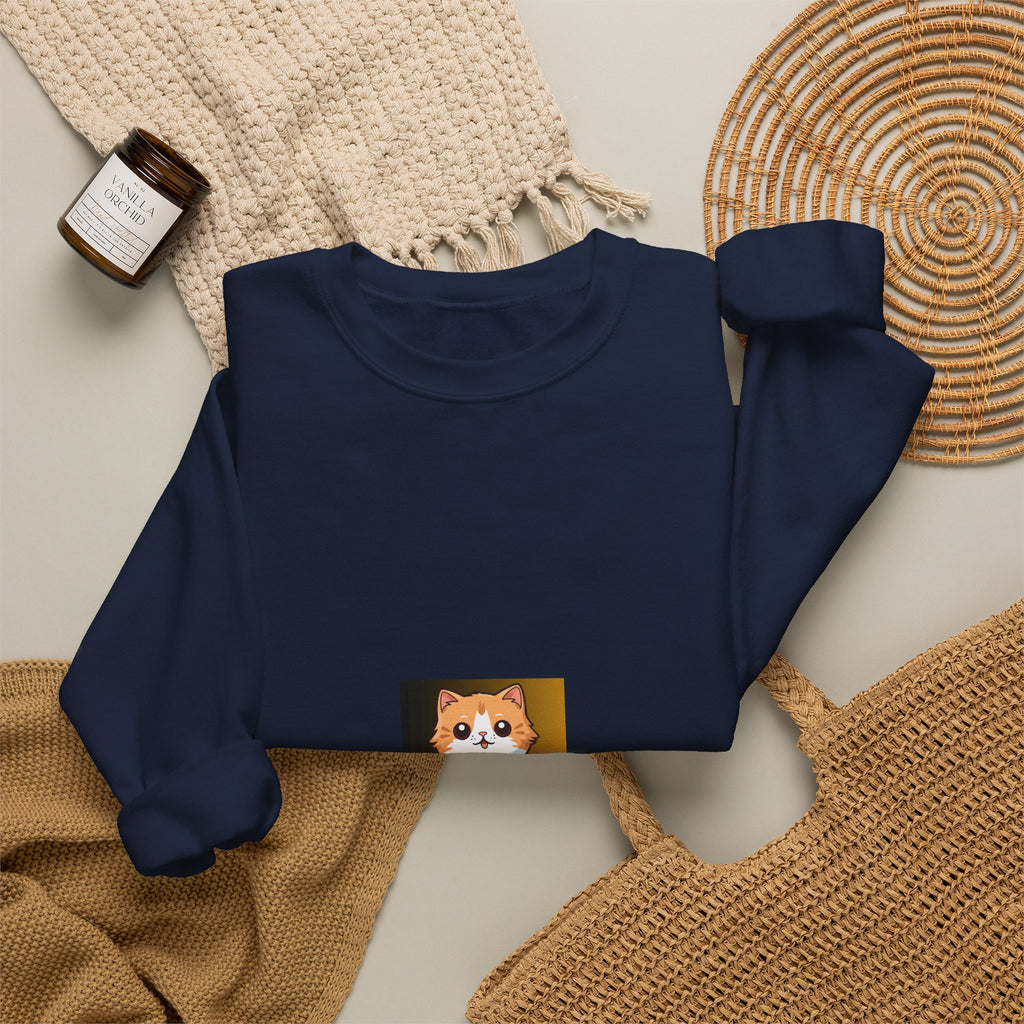 Corgi Smile Crewneck Sweatshirt — Cute Dog Graphic Pullover