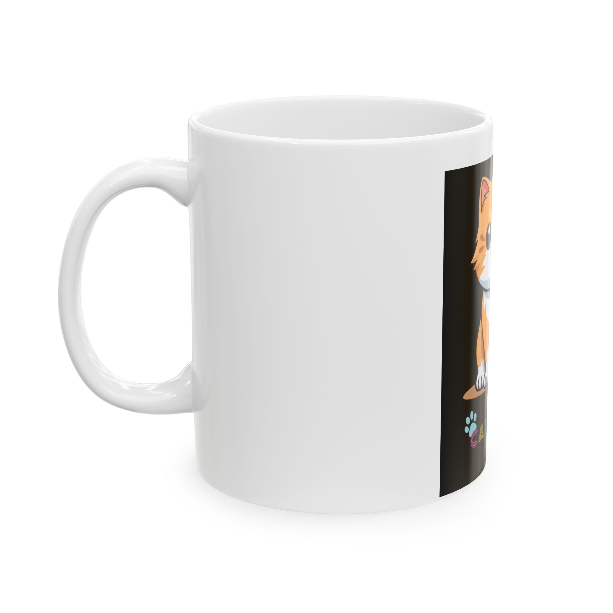 Cat Lover Ceramic Mug – Cute Orange Kitten "I Am Catlover" 11oz/15oz