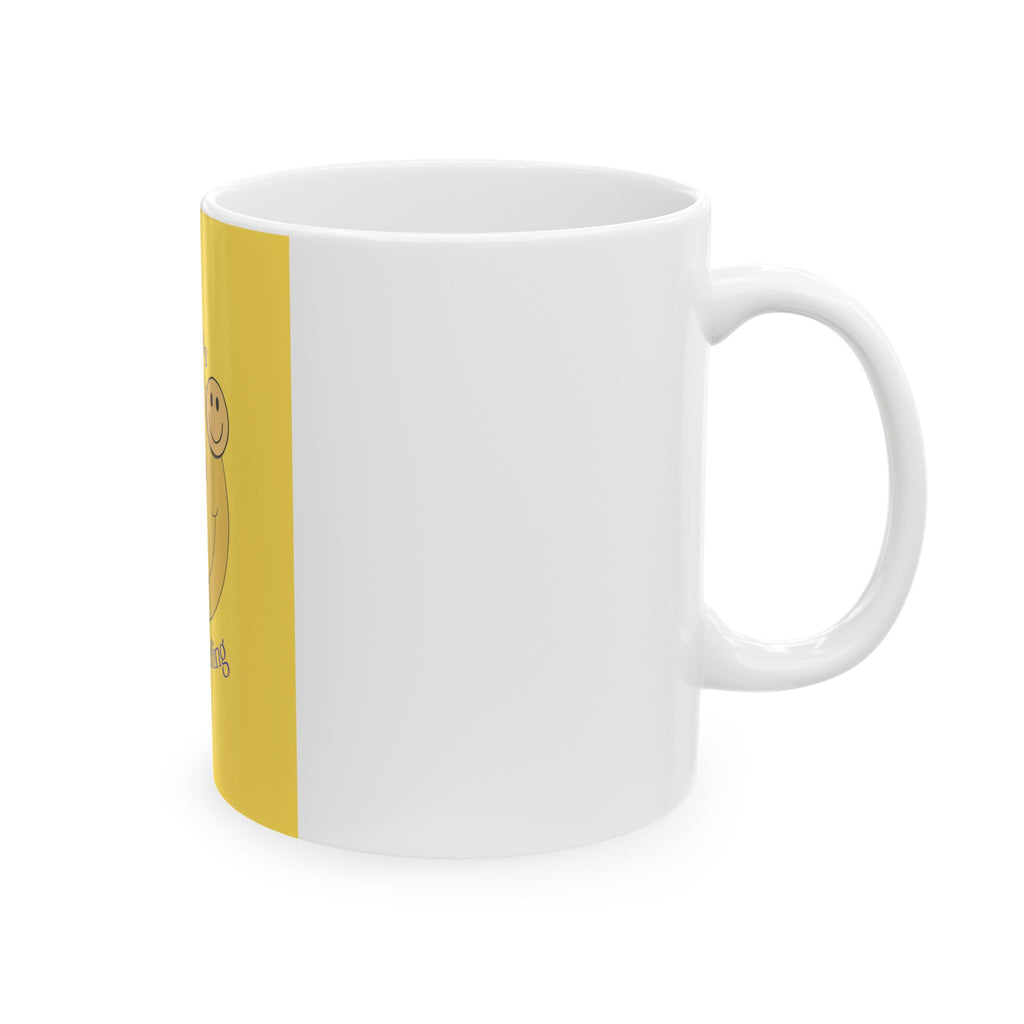 Always Keep Smiling Ceramic Mug – Positive Smiley Face Coffee Cup (11oz, 15oz)