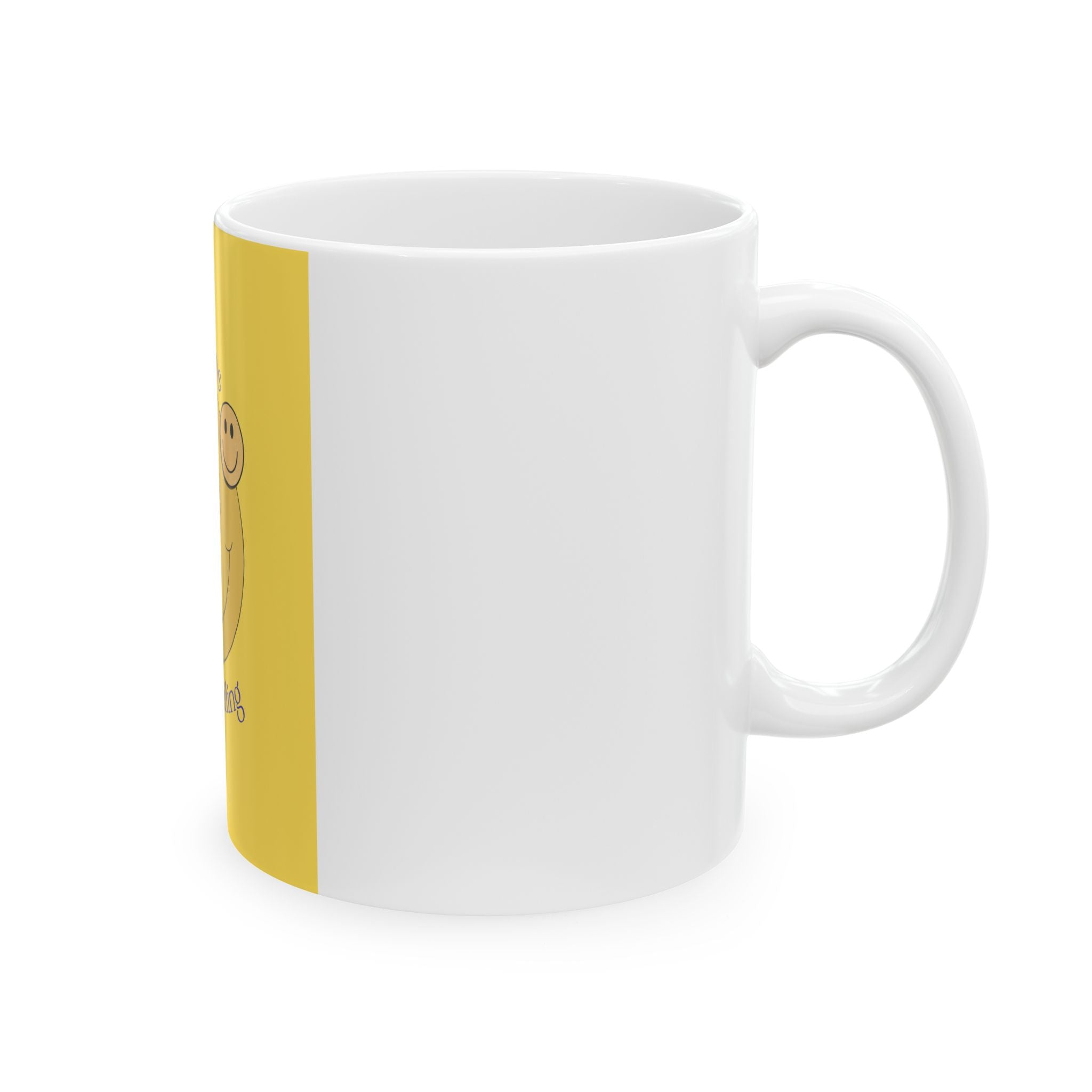 Always Keep Smiling Ceramic Mug – Positive Smiley Face Coffee Cup (11oz, 15oz)