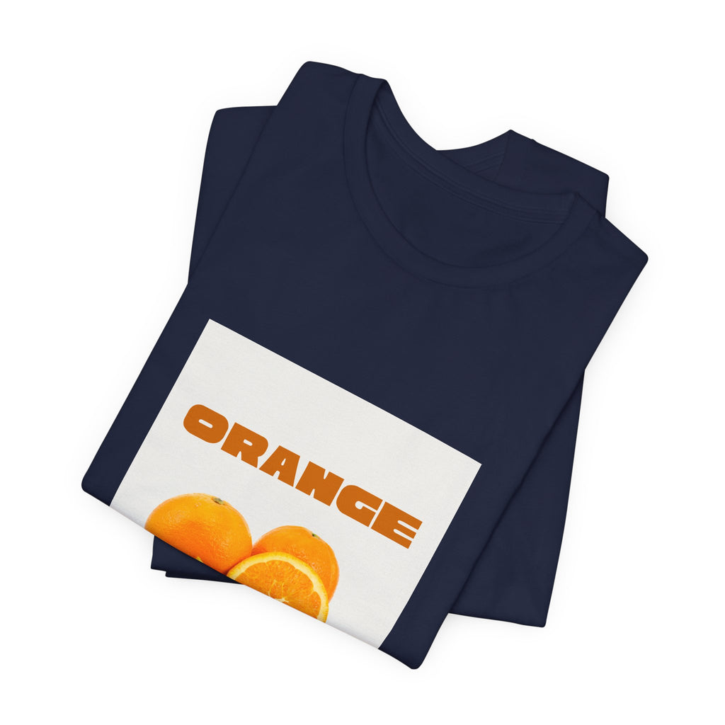 Orange Fruit Graphic Tee — "ORANGE" Retro Citrus T-Shirt