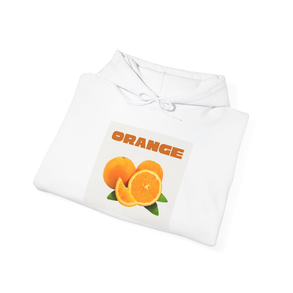Orange Fruit Graphic Hoodie – Retro Citrus Design