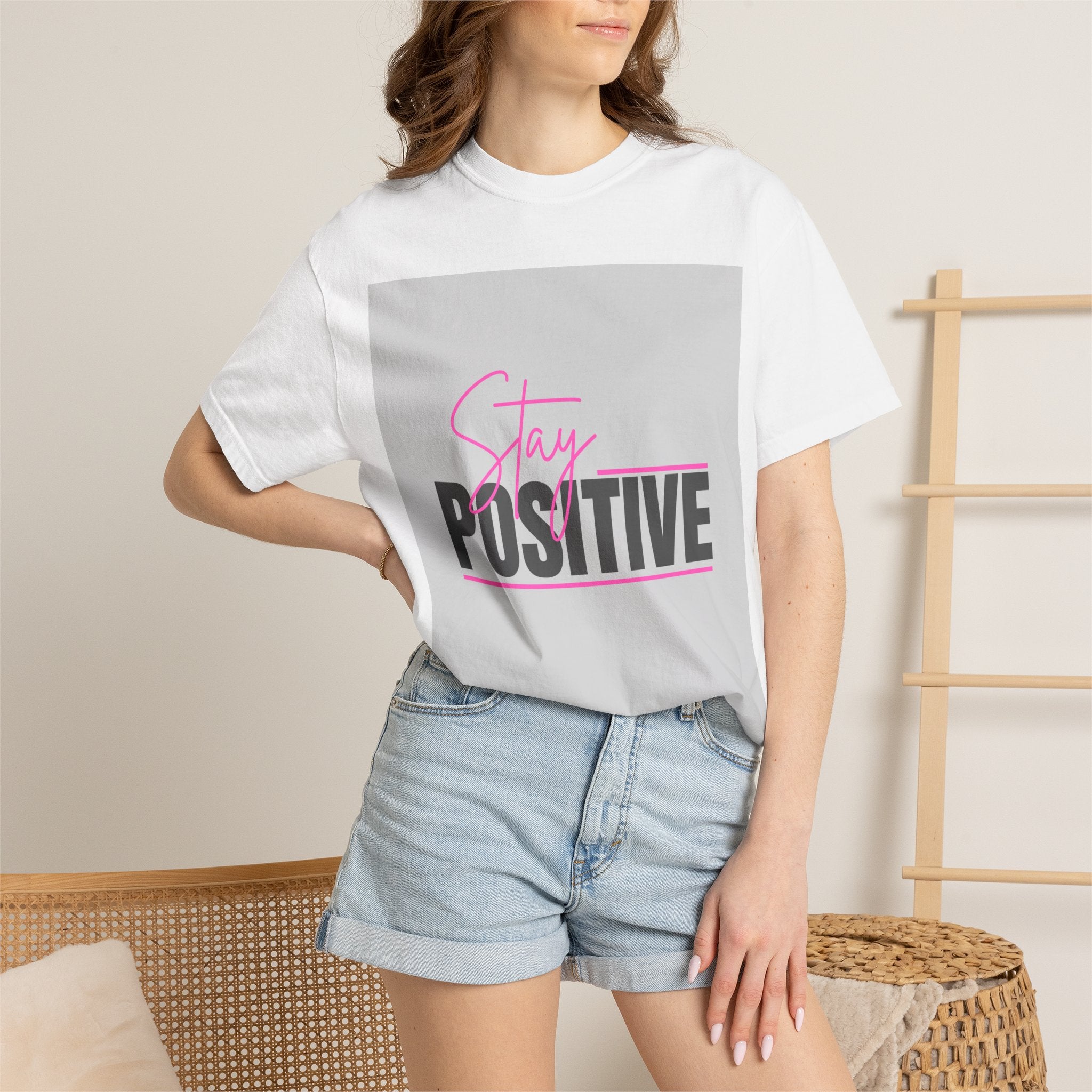 Stay Positive T-Shirt — Inspirational Motivational Graphic Tee