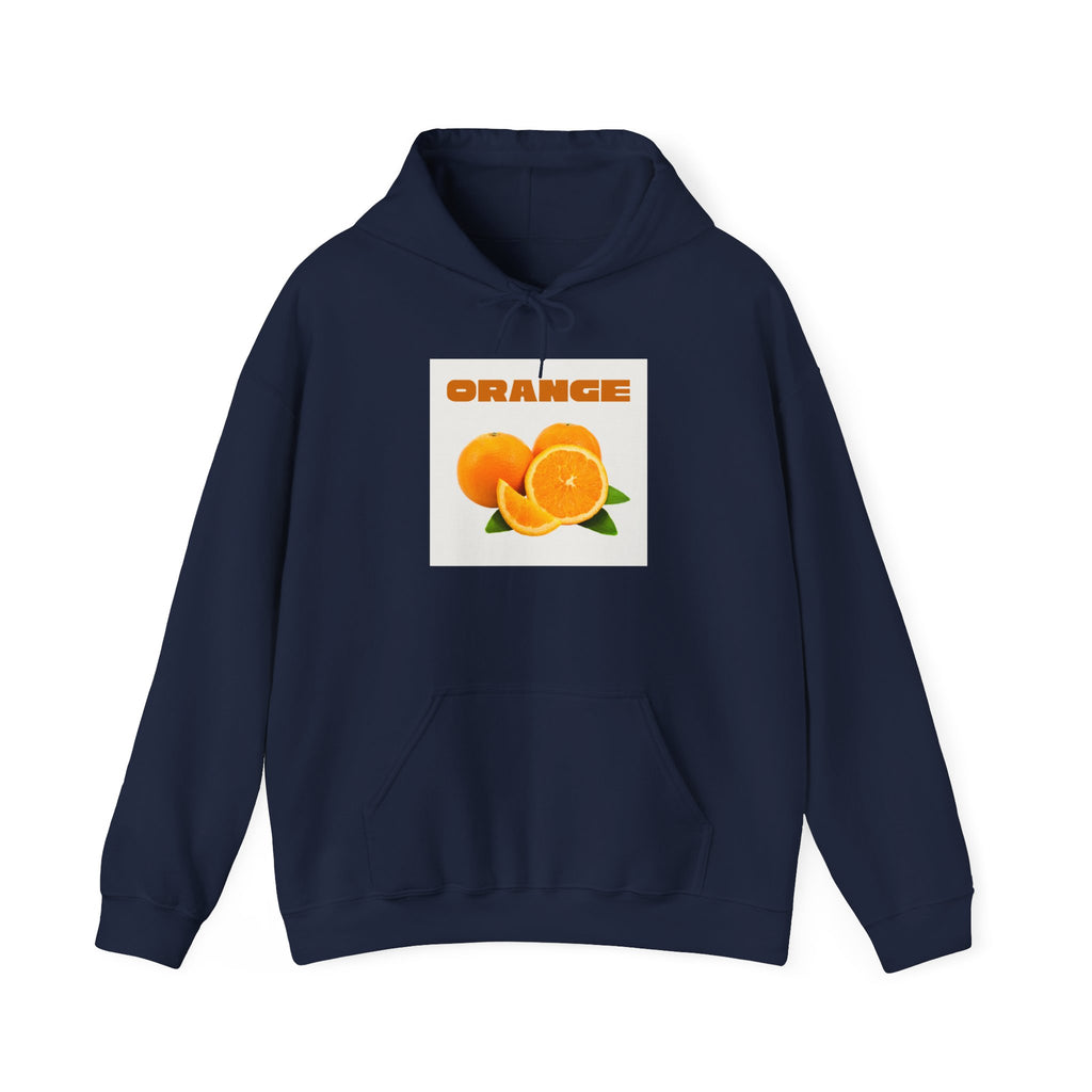 Orange Fruit Graphic Hoodie – Retro Citrus Design