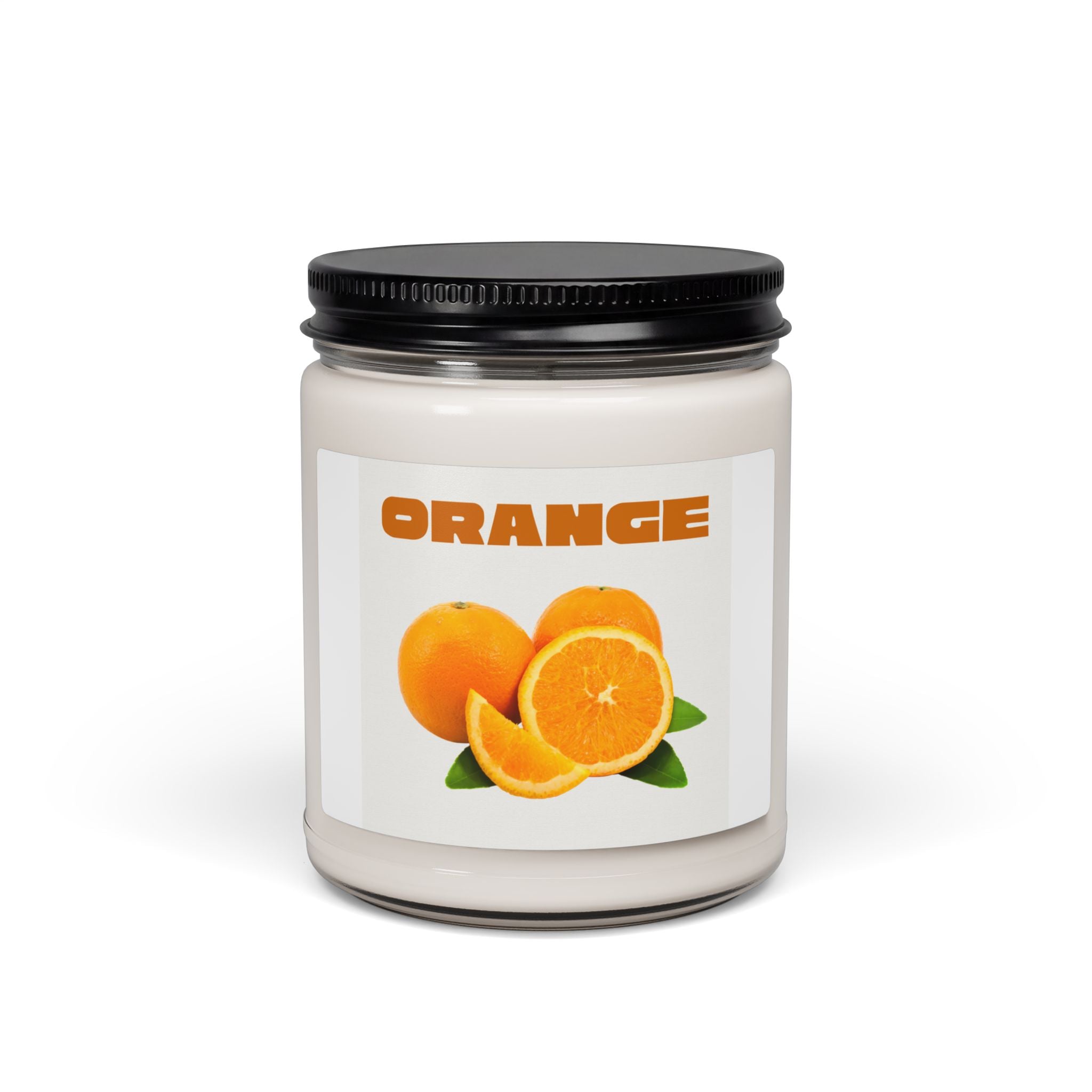Orange Scented Soy Candle — 9oz Citrus Aromatherapy Jar
