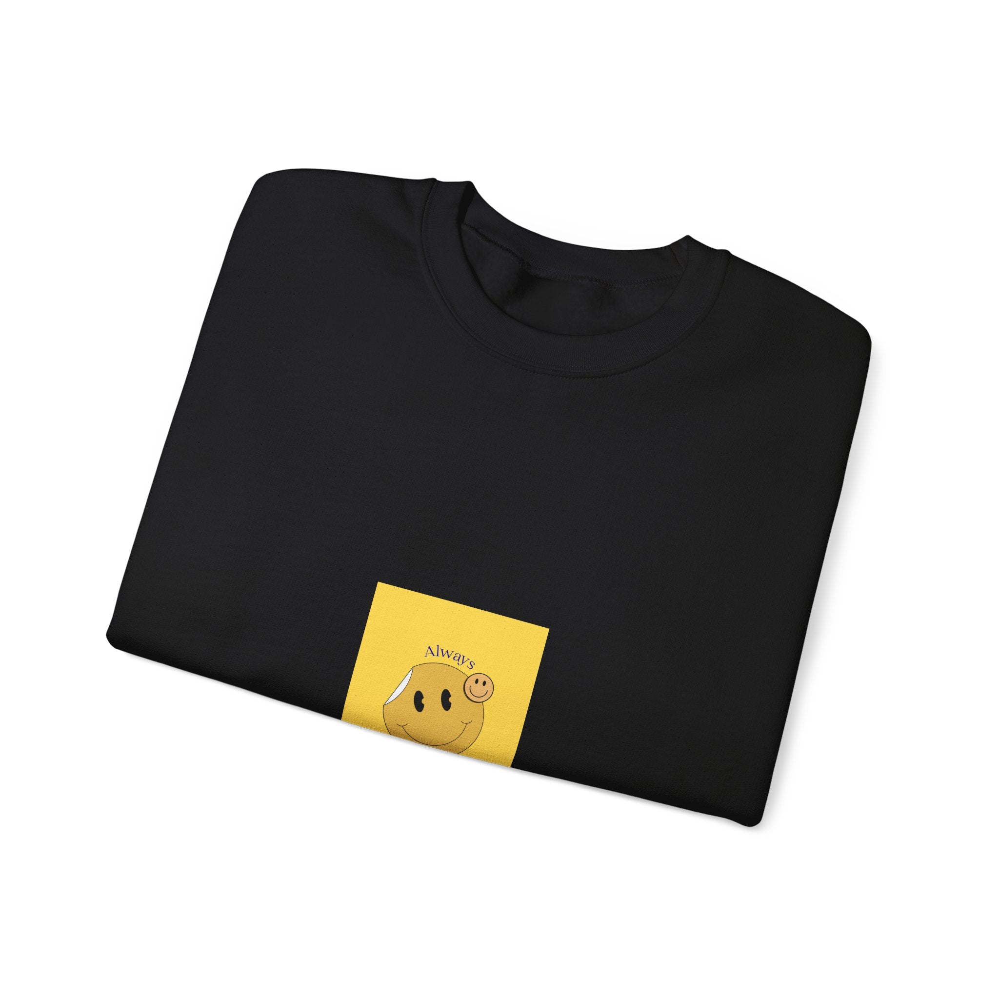 Smile Sunshine Crewneck Sweatshirt — Retro Smiley Face Graphic