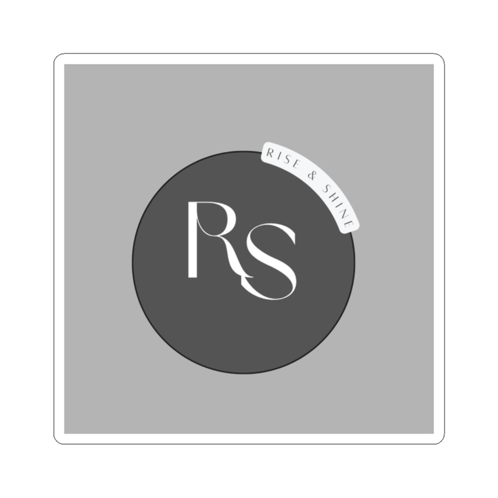 Kiss-Cut Sticker — RS Monogram "Rise & Shine" Round Logo