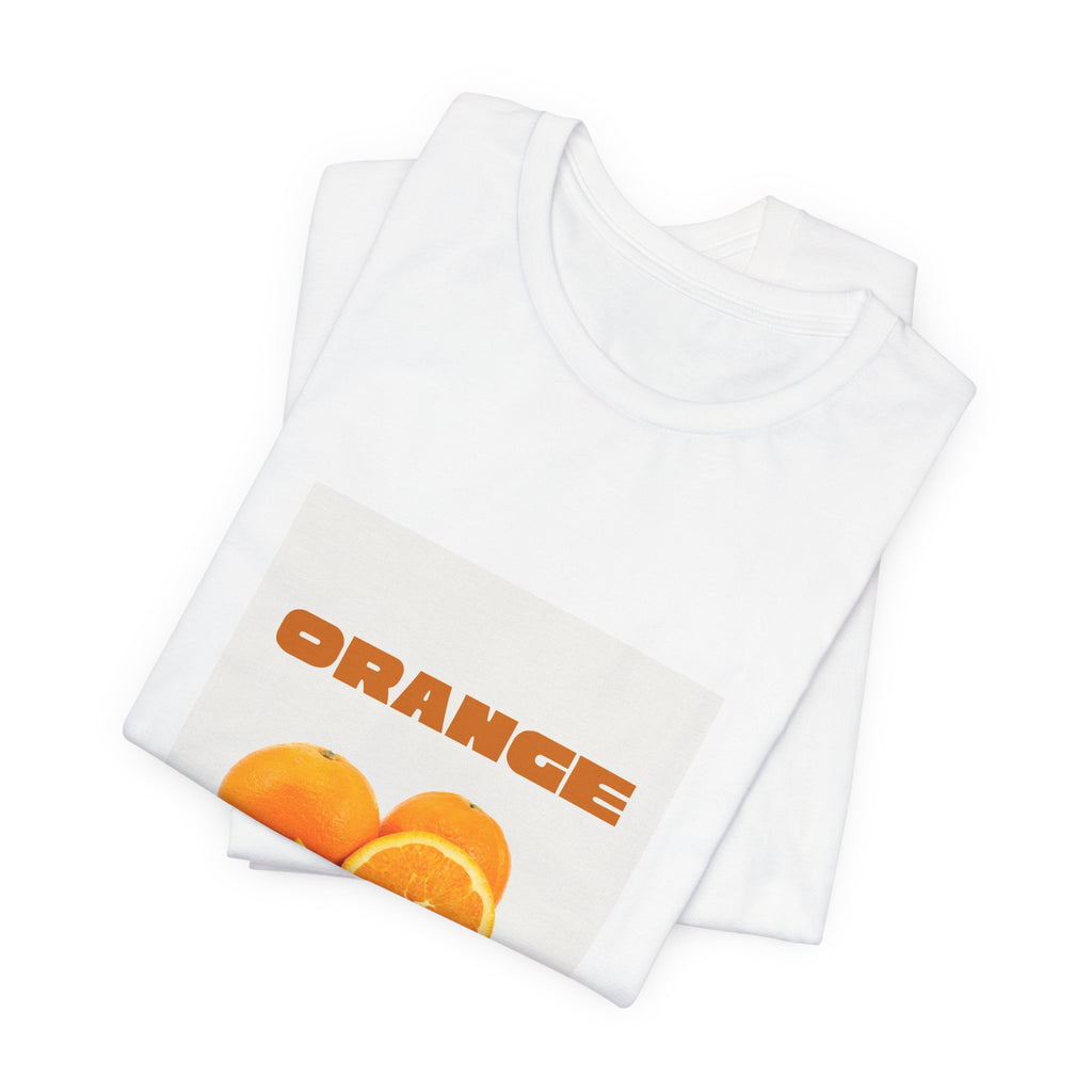 Orange Fruit Graphic Tee — "ORANGE" Retro Citrus T-Shirt