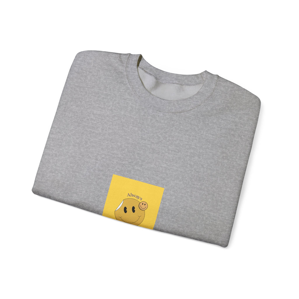 Smile Sunshine Crewneck Sweatshirt — Retro Smiley Face Graphic