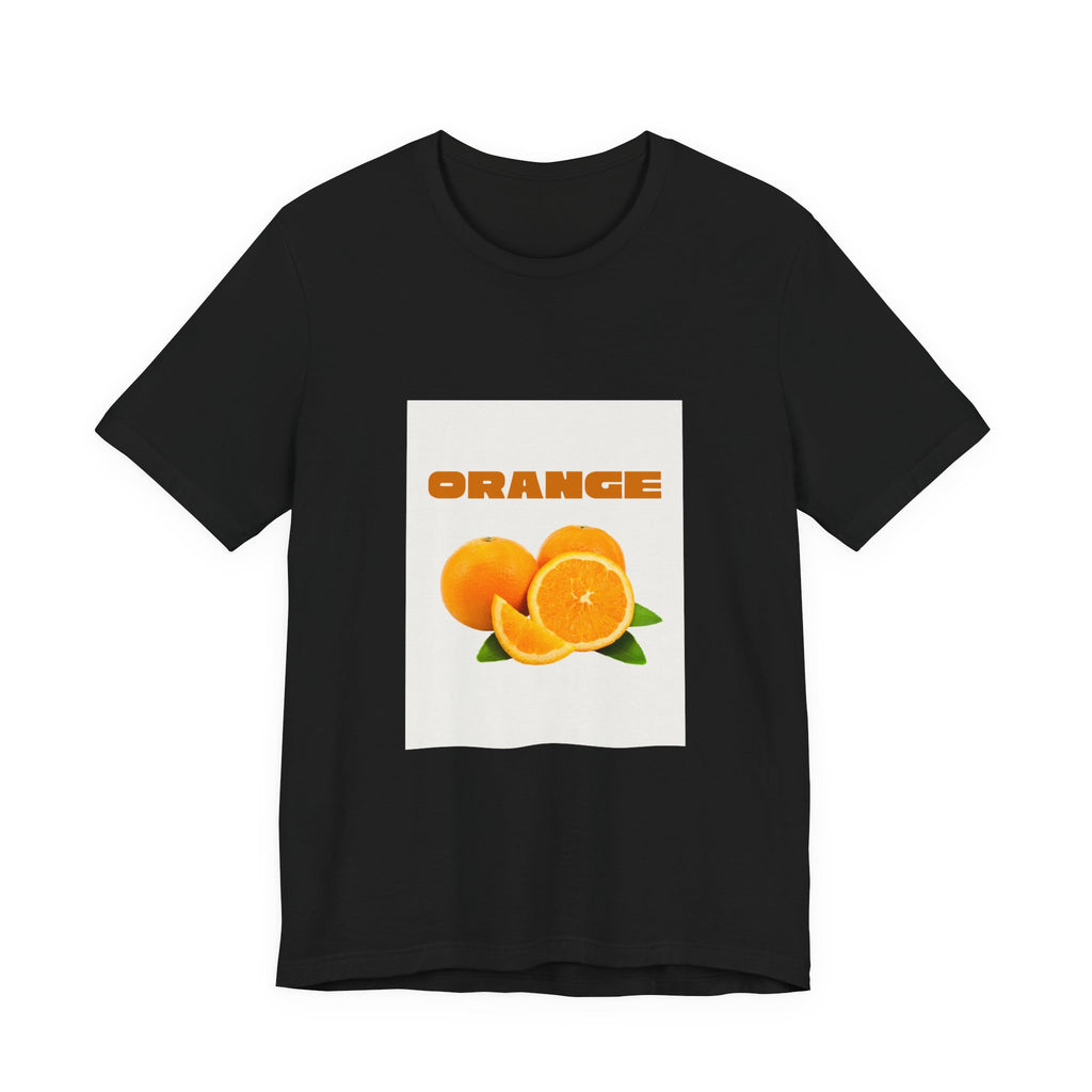Orange Fruit Graphic Tee — "ORANGE" Retro Citrus T-Shirt