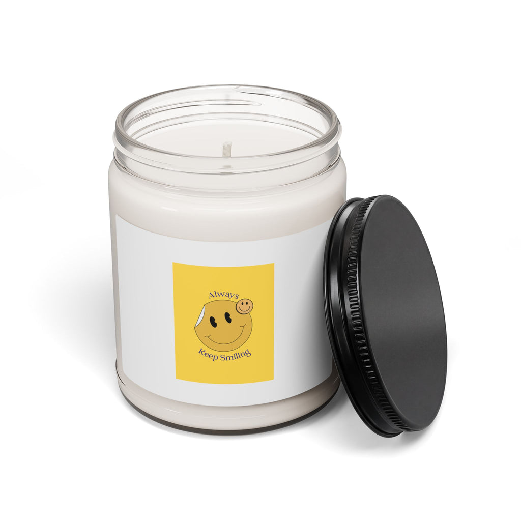 Soy Candle — "Always Keep Smiling" Happy Face Scented 9oz