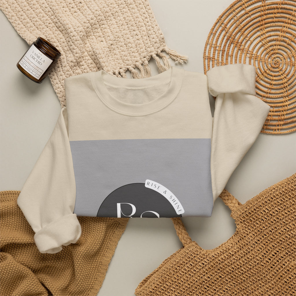 Minimal Monogram Crewneck Sweatshirt — RS Logo