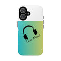 Less Noise Headphones Gradient Phone Case — Protective Tough Case for Music Lovers