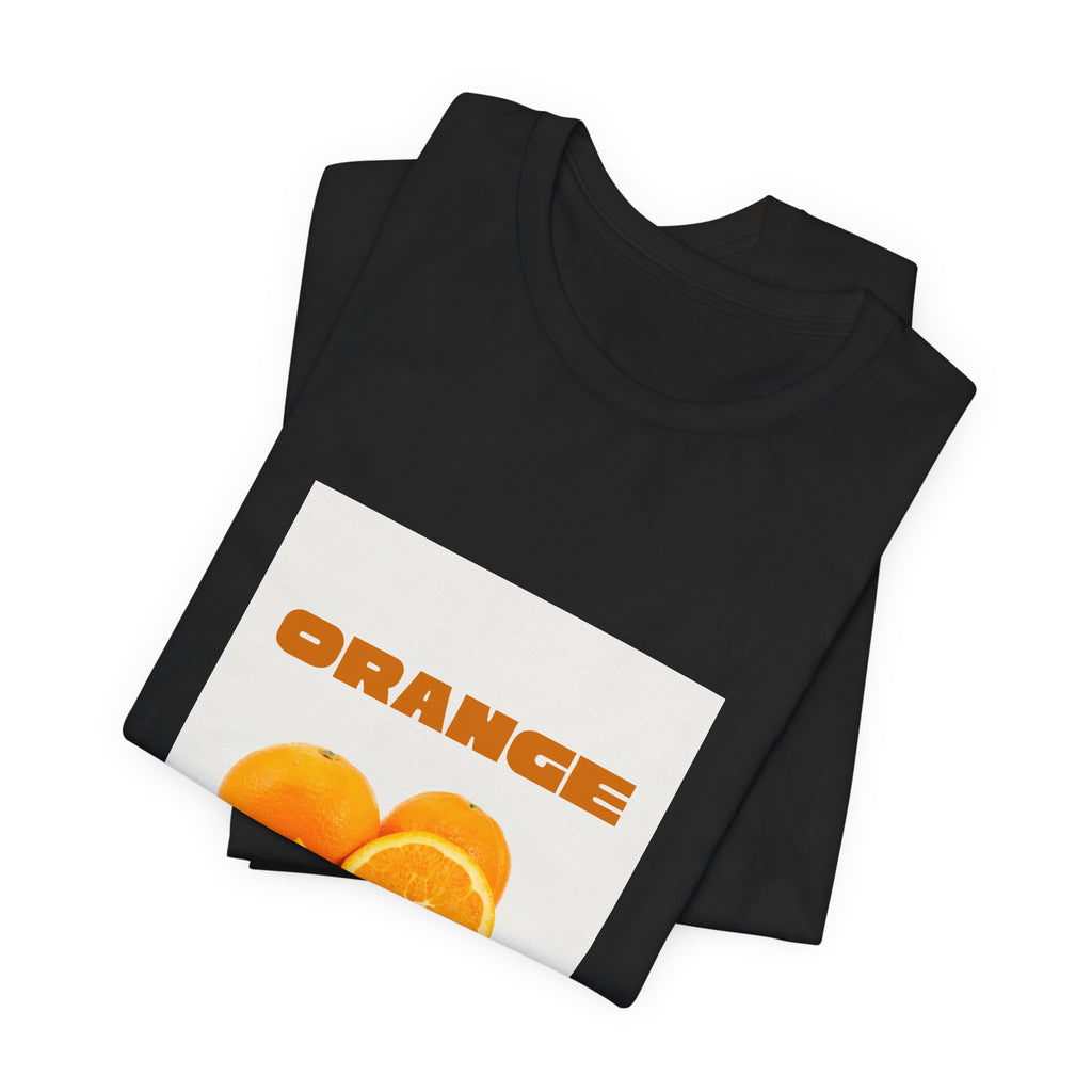Orange Fruit Graphic Tee — "ORANGE" Retro Citrus T-Shirt