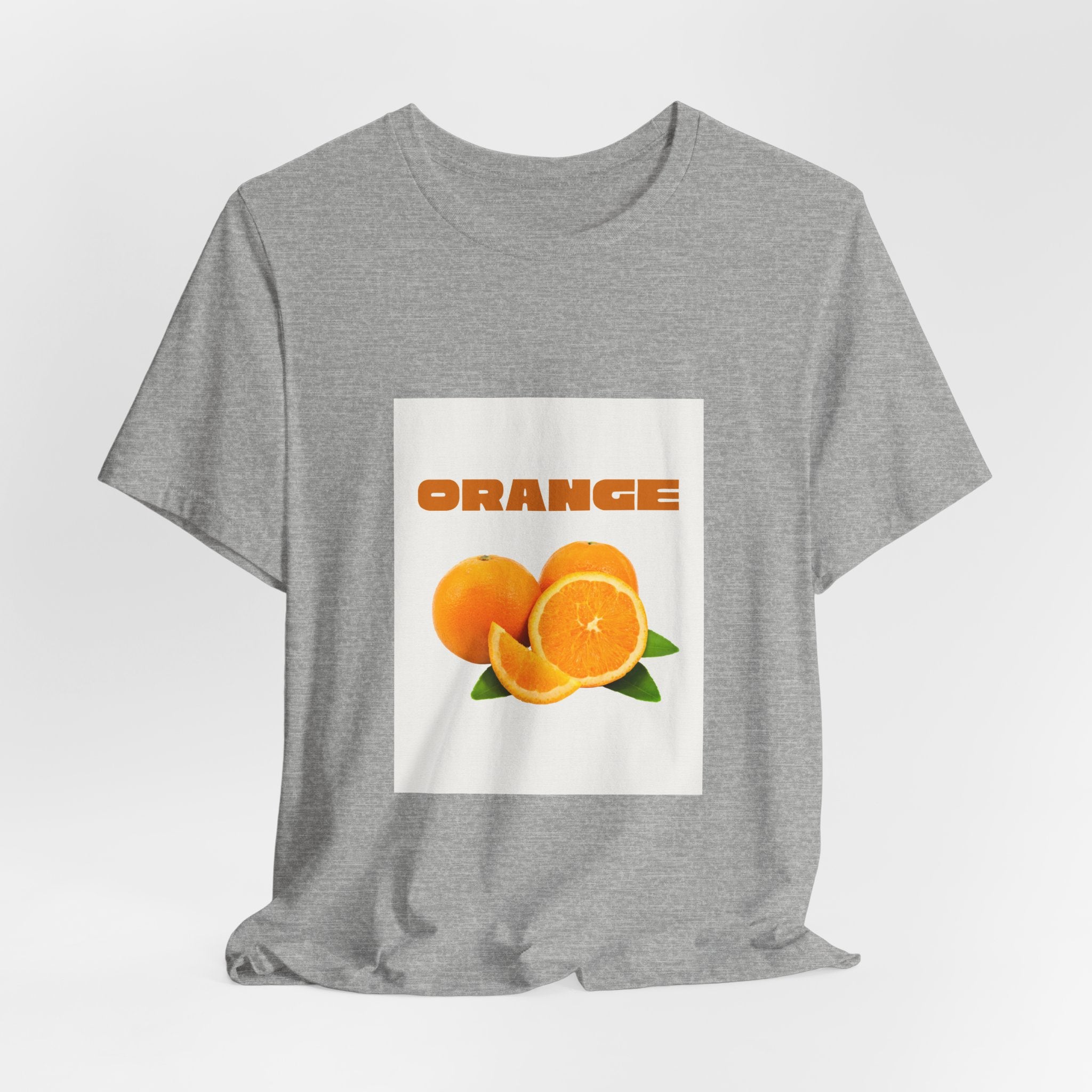 Orange Fruit Graphic Tee — "ORANGE" Retro Citrus T-Shirt