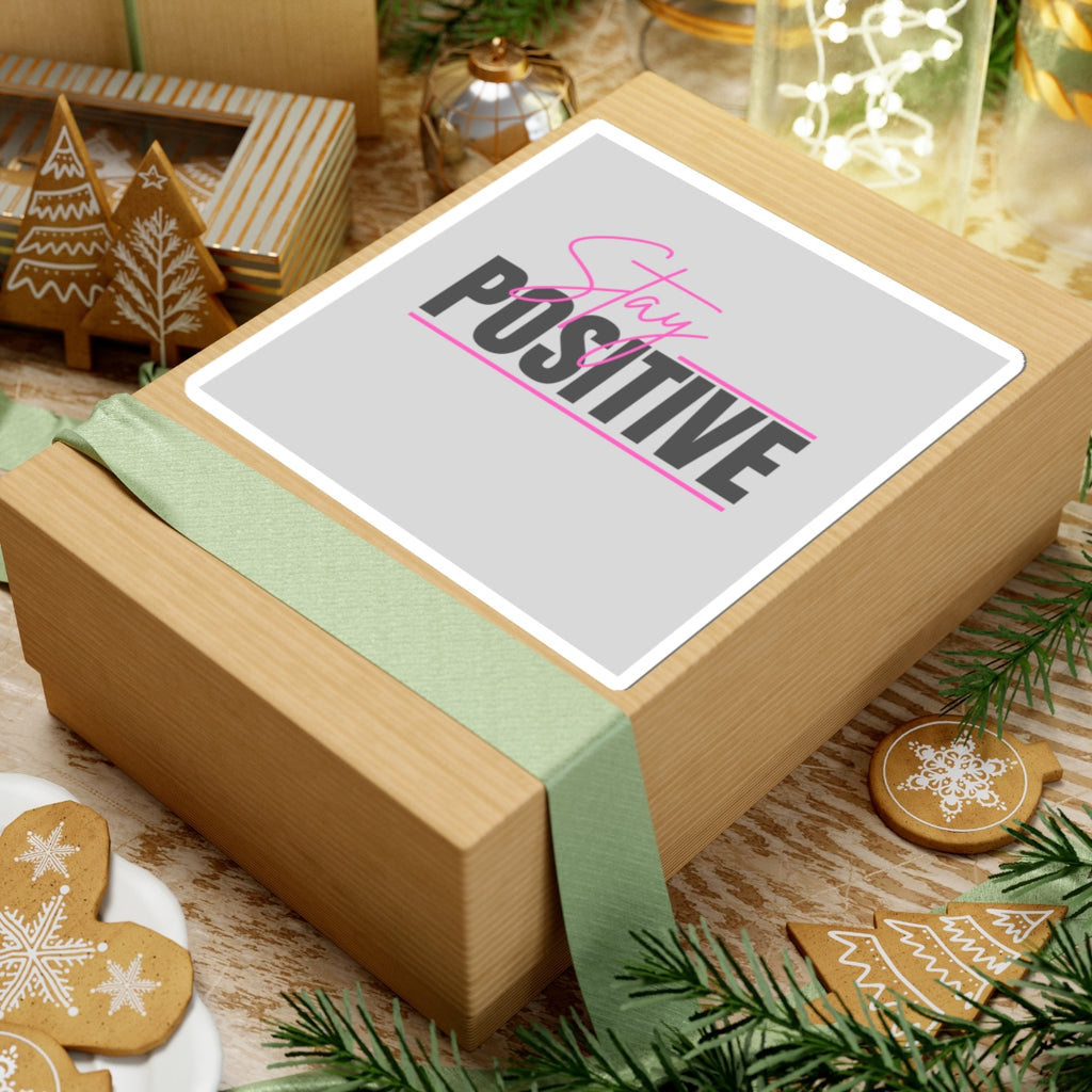Stay Positive Sticker — Motivational Kiss-Cut Laptop Decal