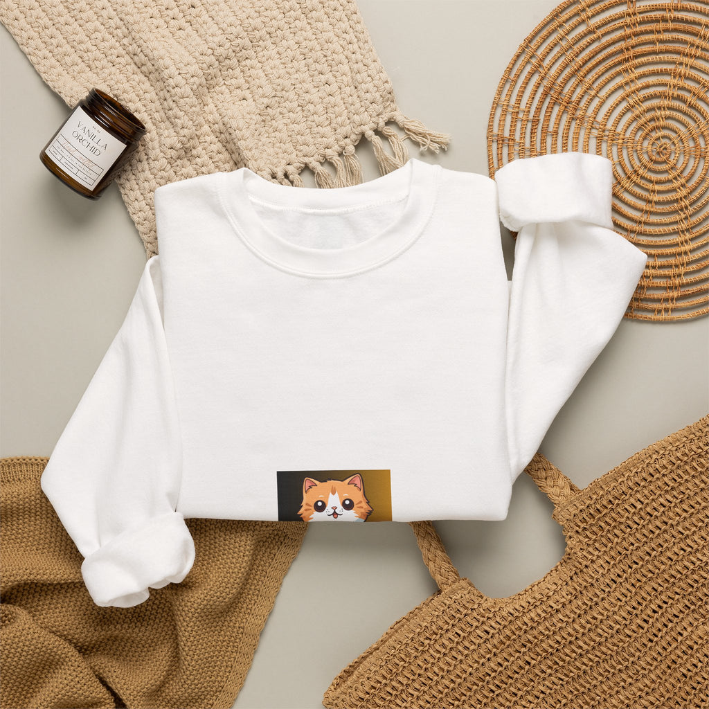 Corgi Smile Crewneck Sweatshirt — Cute Dog Graphic Pullover