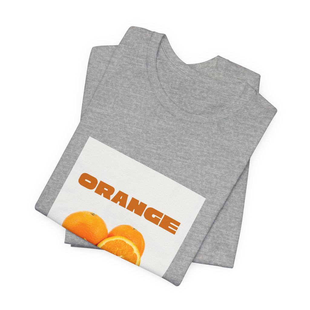 Orange Fruit Graphic Tee — "ORANGE" Retro Citrus T-Shirt
