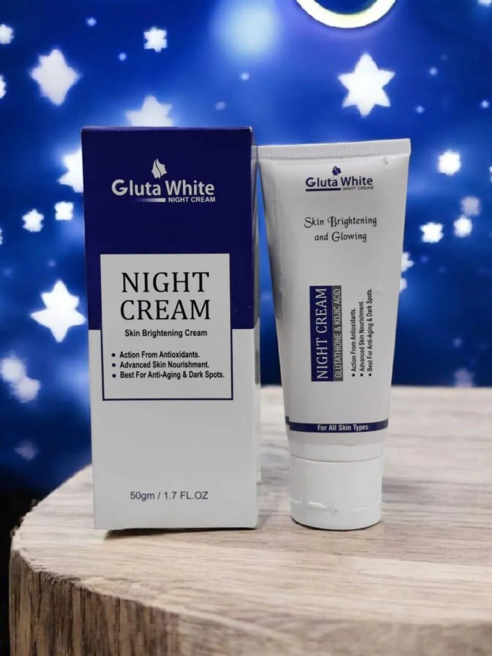 Gluta White Complete 5-Piece Beauty Set for Flawless & Hydrated Skin Focuses on skin transformation and beauty essentials.