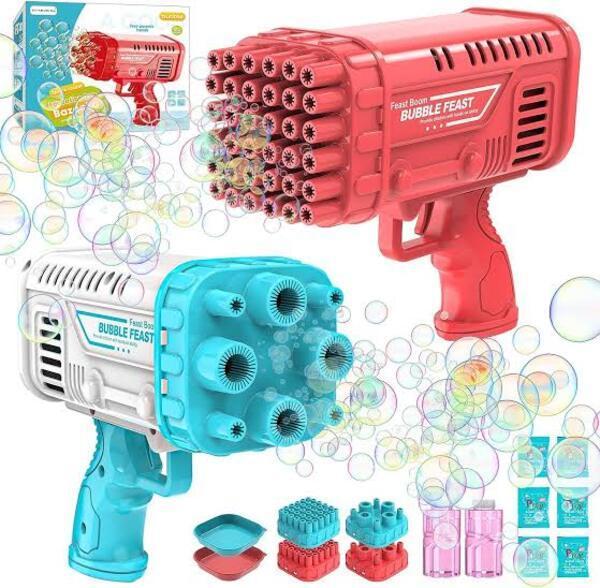 36-Nozzle Automatic Electric Bubble Machine Toy for Kids