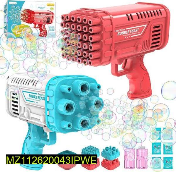 36-Nozzle Automatic Electric Bubble Machine Toy for Kids