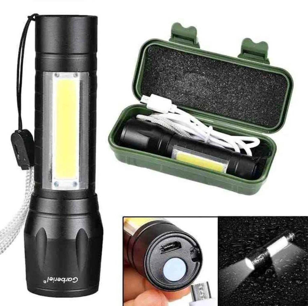 Ultra-Bright Rechargeable Mini Torch Light – Multi-Mode COB Flashlight for Home & Outdoor Emergency