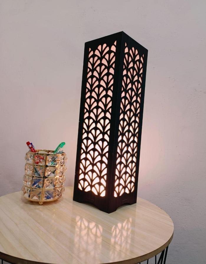Modern Walnut Floor Lamp