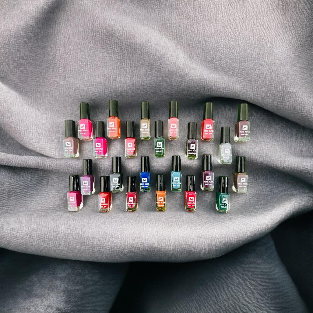 24-Piece Peel-Off Nail Polish Set | Long-Lasting Colors for Women