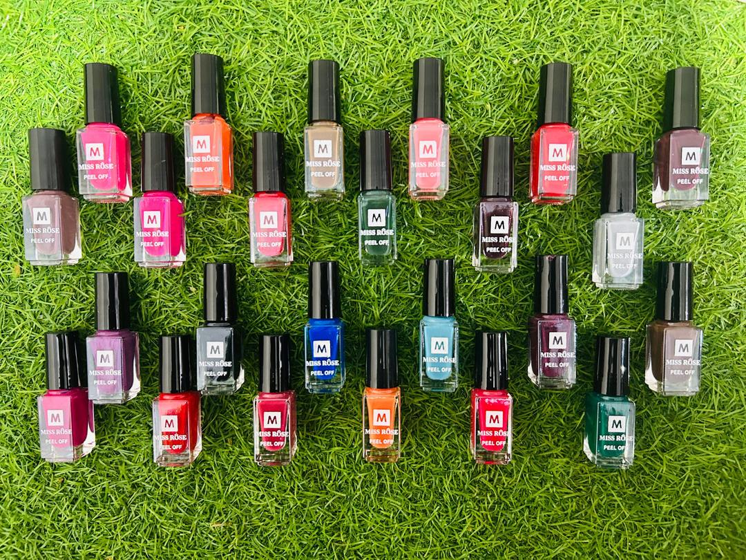 24-Piece Peel-Off Nail Polish Set | Long-Lasting Colors for Women